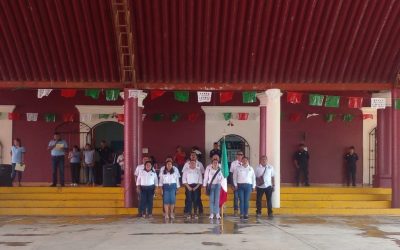 Celebraciones del Día de la Independencia de México con participación de las instituciones educativas