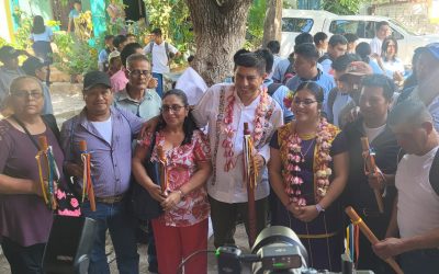 Visita del Ing. Salomón Jara Cruz Gobernador Constitucional del Estado al Municipio Zoque de San Miguel Chimalapa